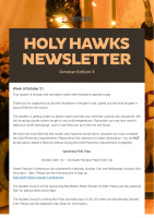 October 18, 2024 Newsletter